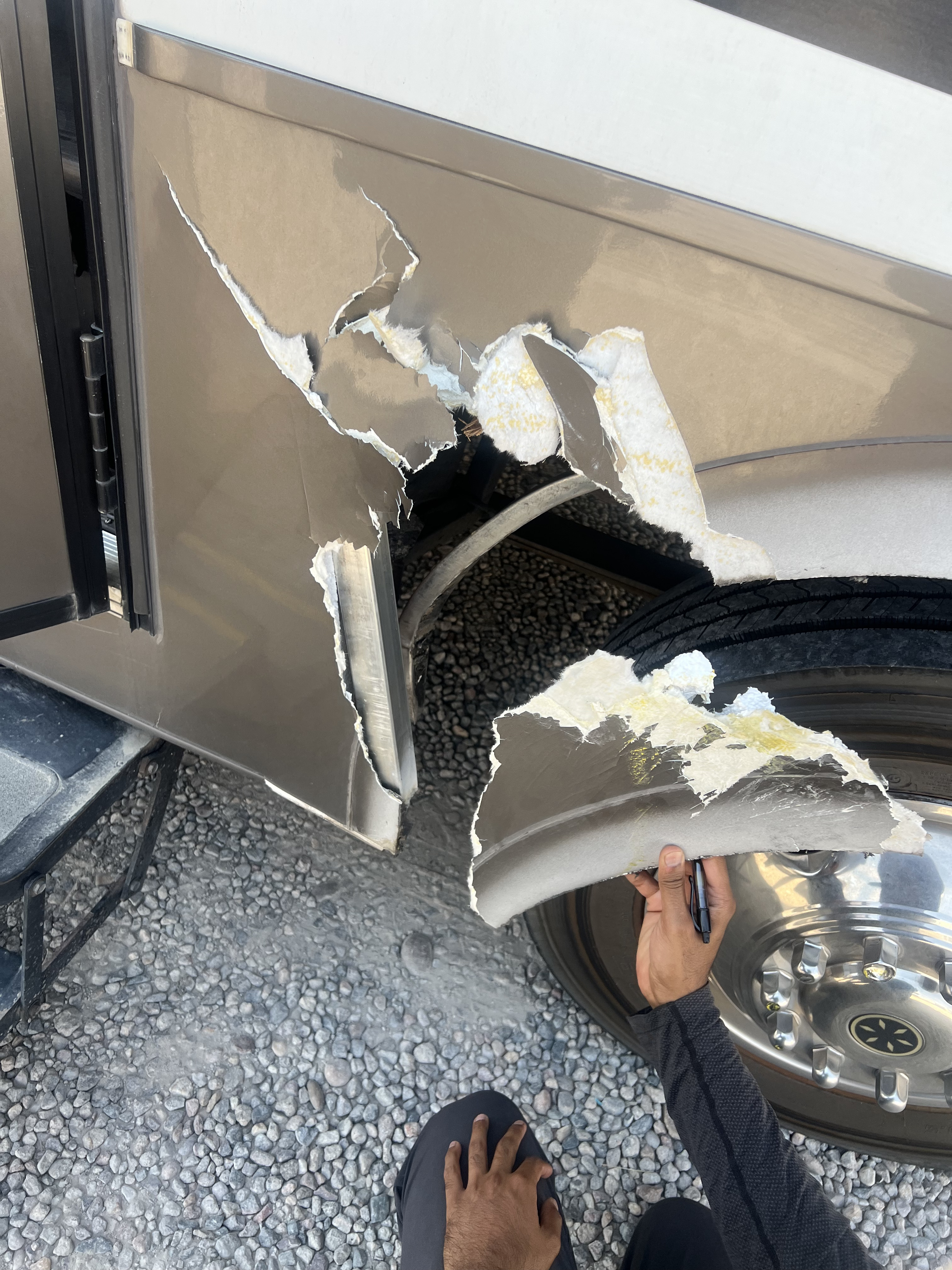 A fully restored and finished front cap that shows no signs of previous damage.