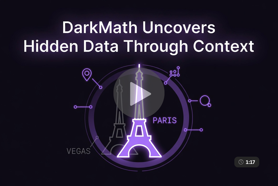 Video: DarkMath Uncovers Hidden Data Through Context