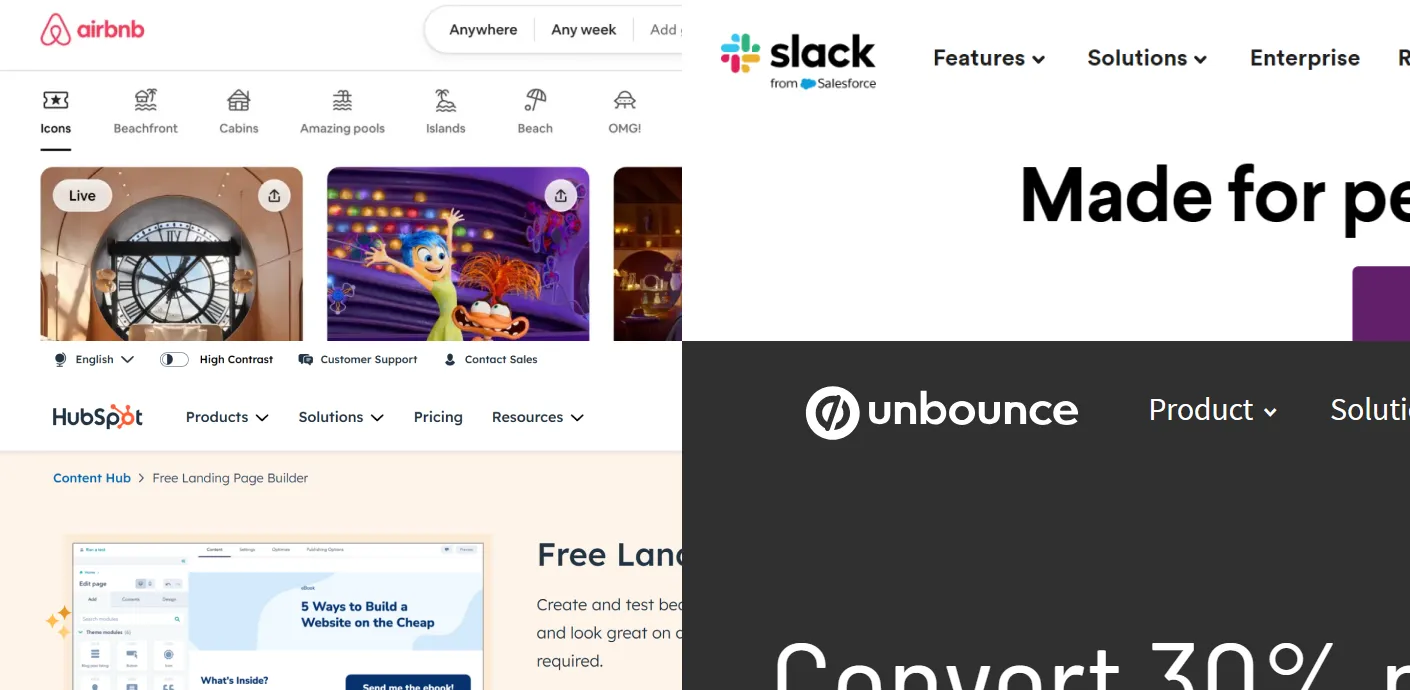 Examples of Successful Free Landing Pages