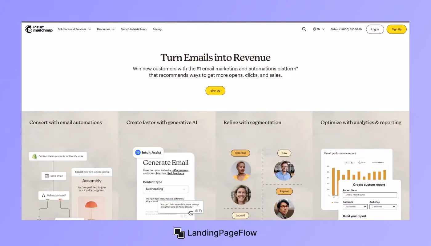 Use Mailchimp for Landing Pages?