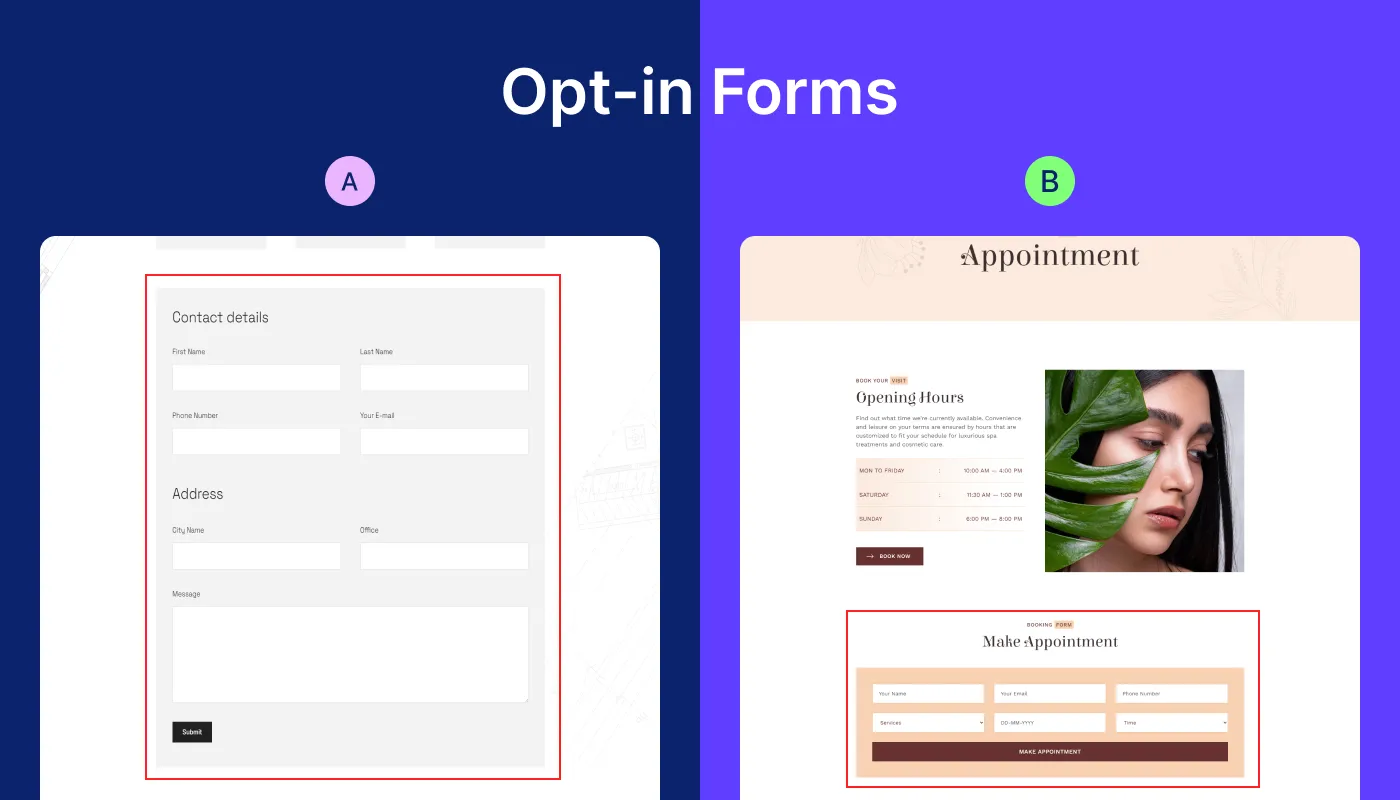 Opt-in Forms