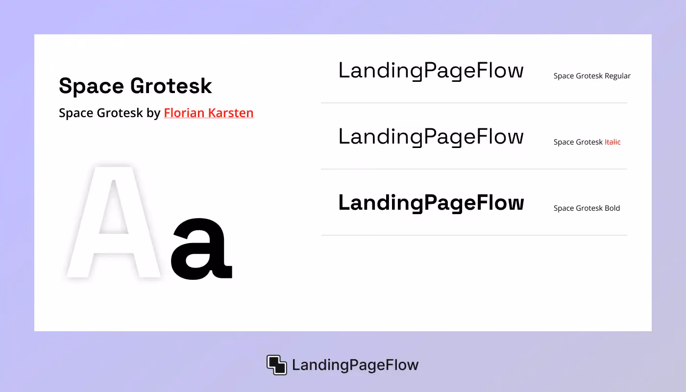 Space Grotesk - Florian Karsten