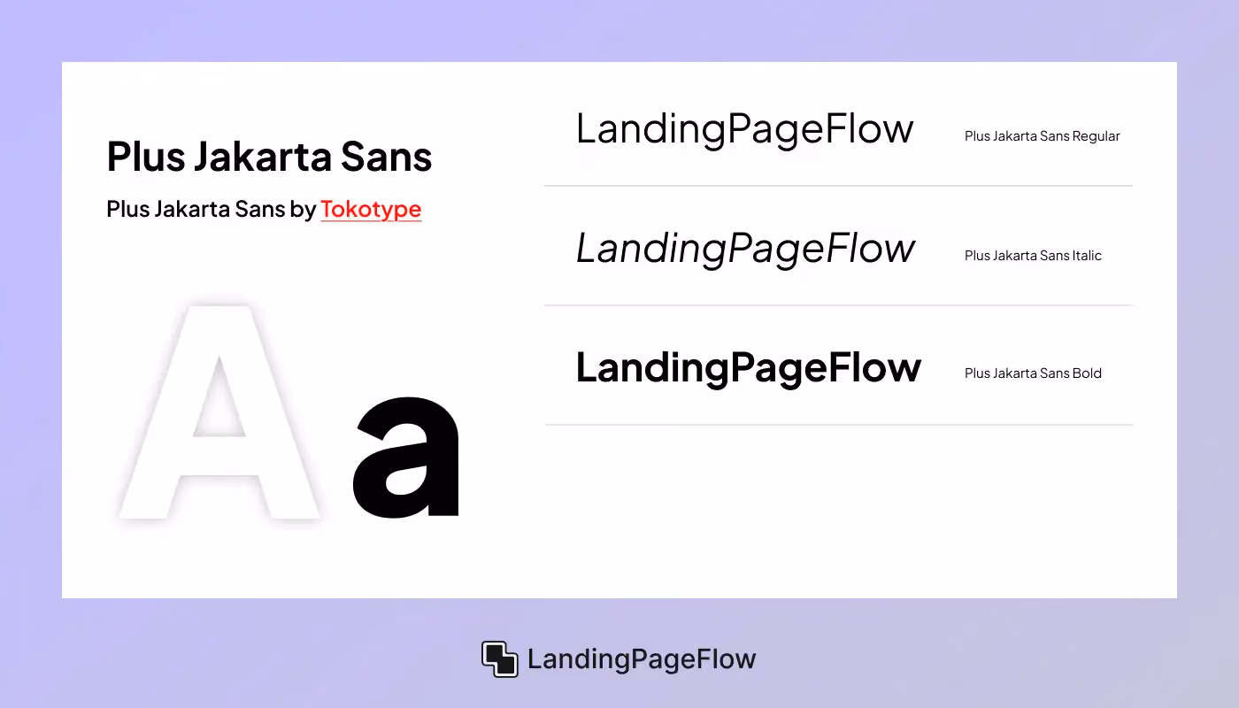 Plus Jakarta Sans - Tokotype