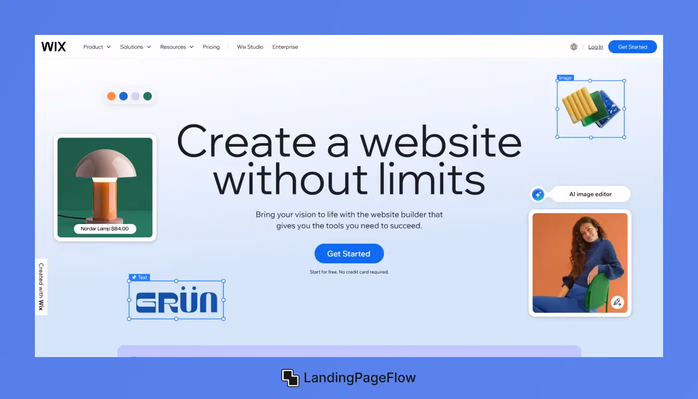 Wix - Create Beautiful Landing Pages Without Code
