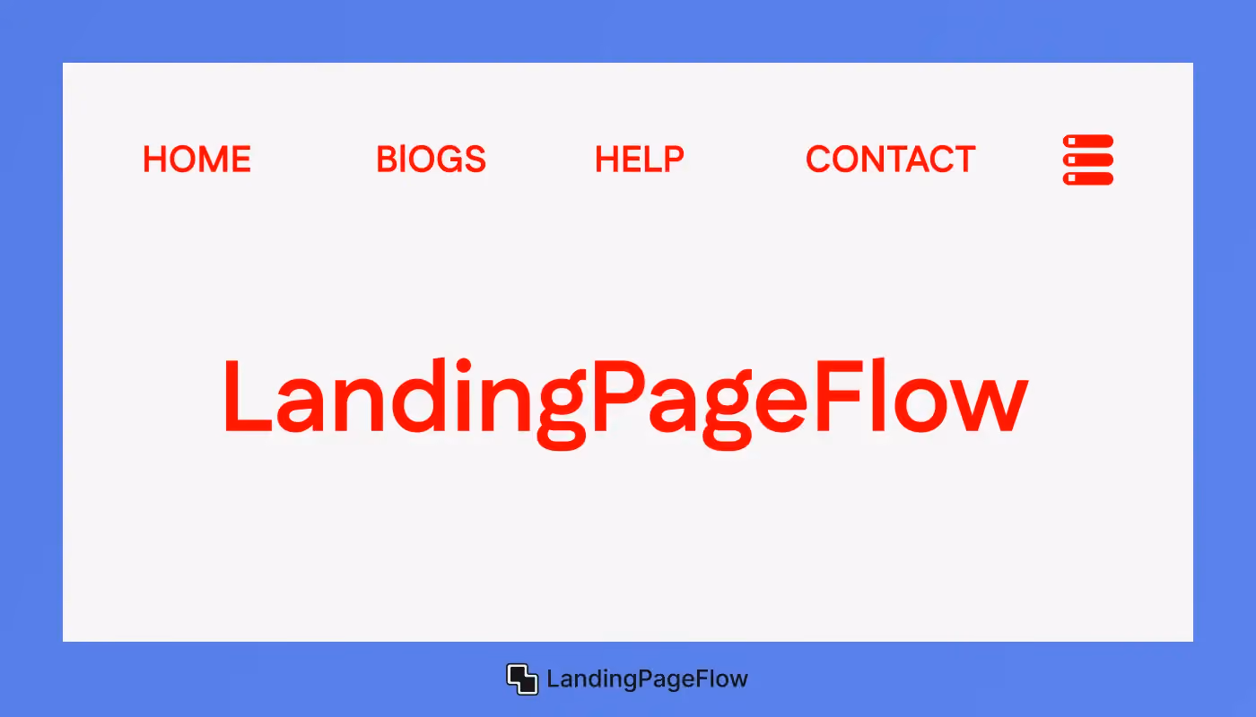 Bright Red Font on Pale Gray Background