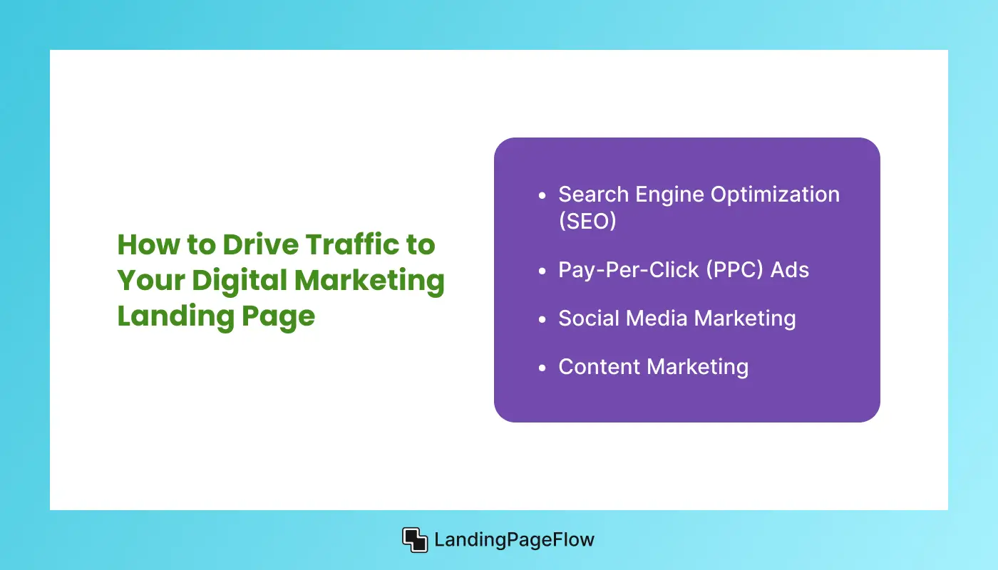 How to Drive Traffic to Your Digital Marketing Landing Page?