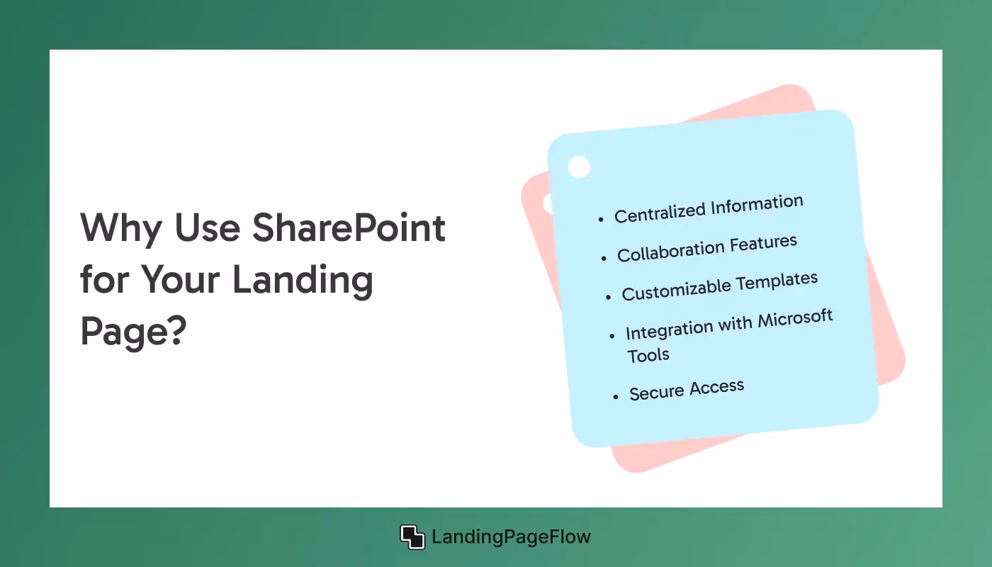 Why Use SharePoint For Your Landing Page?