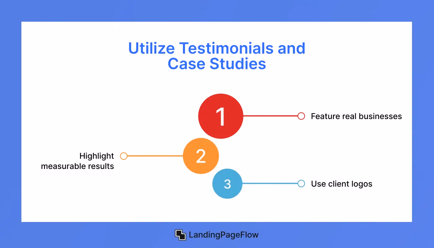 Utilize Testimonials and Case Studies