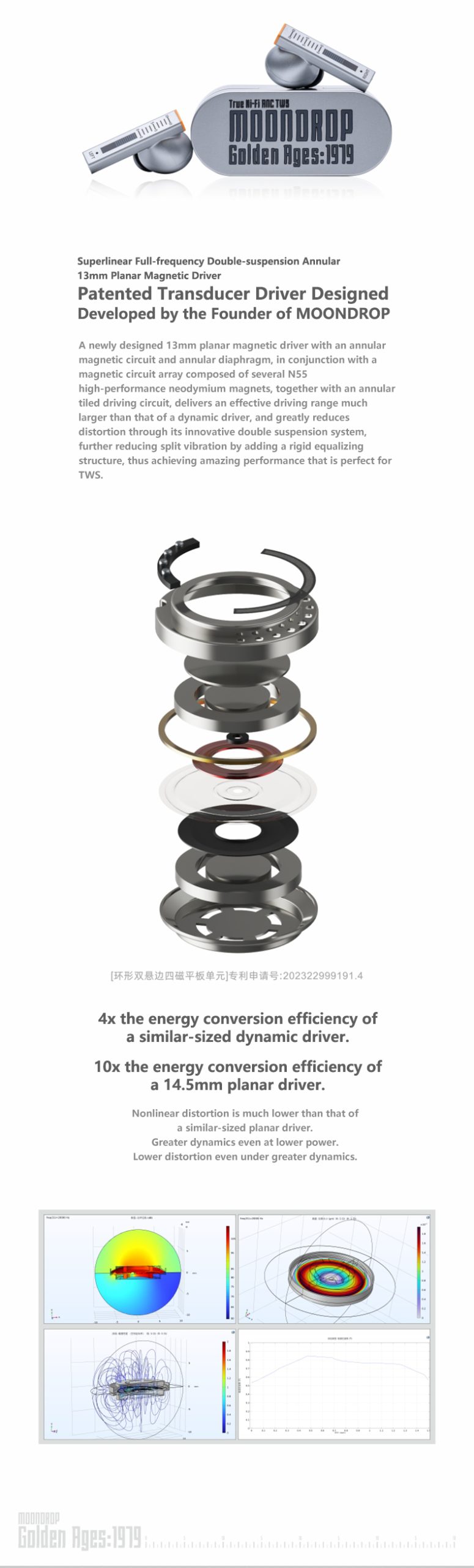 Moondrop Golden Ages ANC Earbuds LDAC HiRes Audio (1)