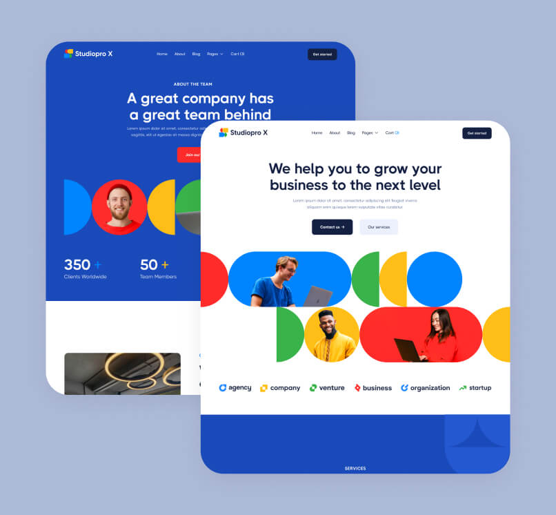 Pages Included- Studiopro Webflow Template