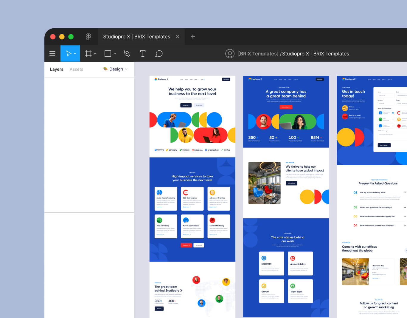 Figma File Included - Studiopro Webflow Template