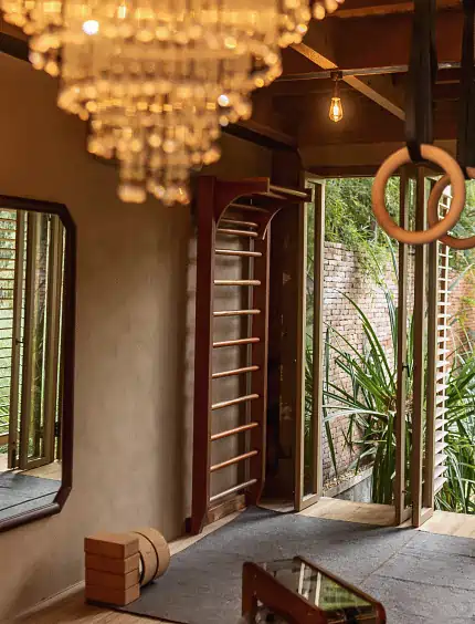 gym at The Shaba Function House, Balquisse Heritage Hotel Jimbaran Bali, equipped with state-of-the-art fitness equipment