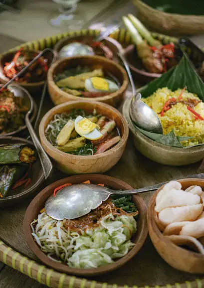 Dining area at Balquisse Heritage Hotel Bali, offering authentic Indonesian food in a boutique hotel setting in Jimbaran