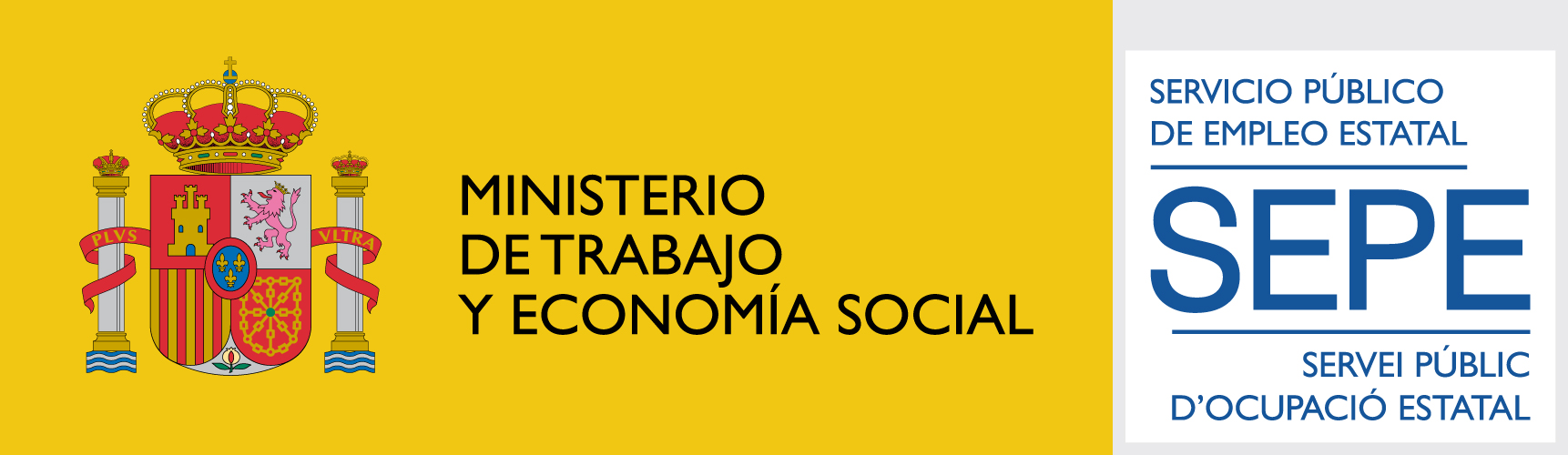 Logotip del Ministerio de Trabajo y Economía Social - SEPE.