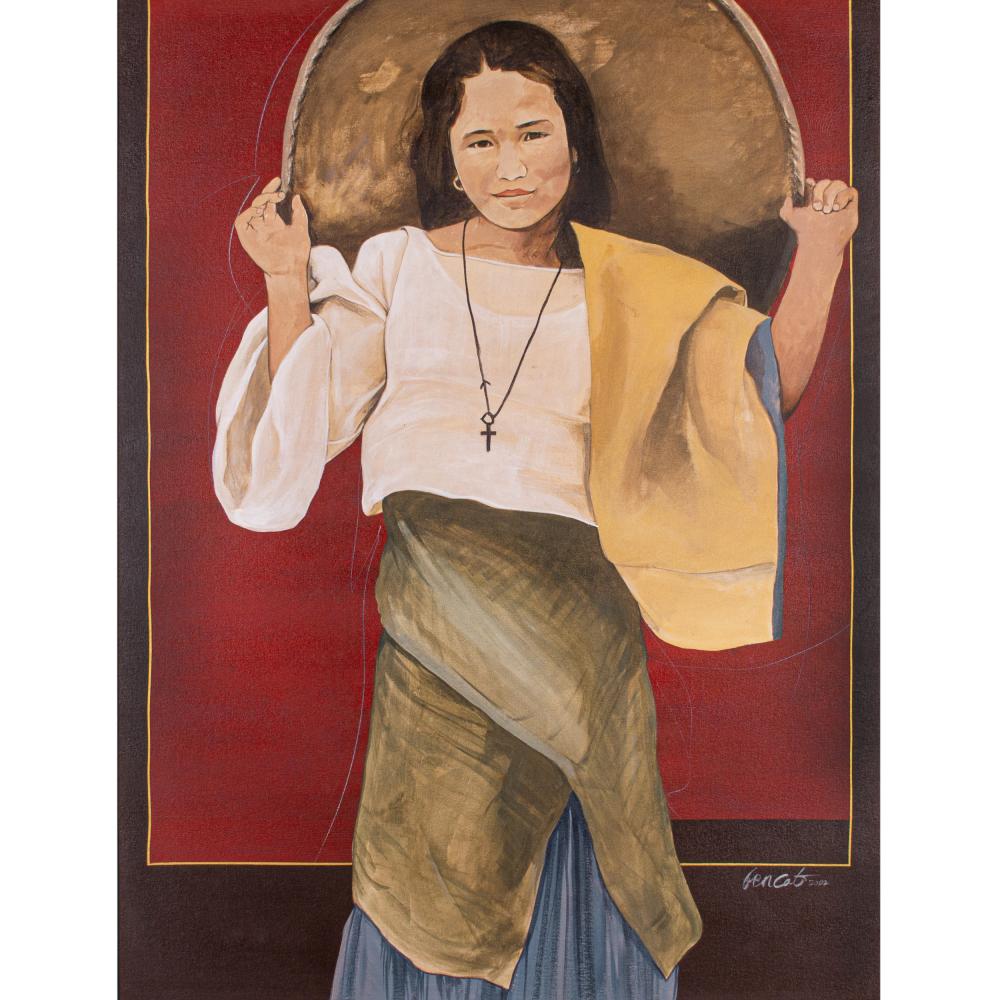 Untitled (Woman with Bilao) by BenCab, 2002