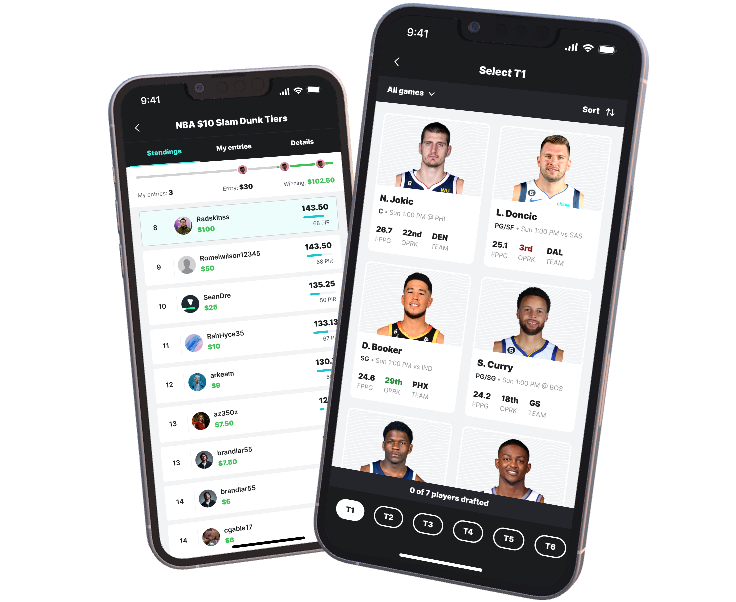 How to Play in Splash Sports NBA Tiers Contests