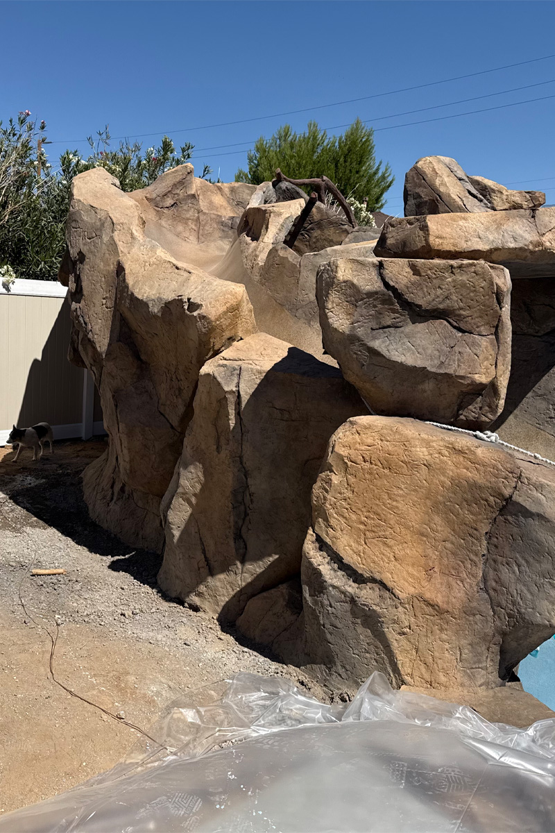 Large stones used for decorative purposes, enhancing the aesthetic appeal of a space.