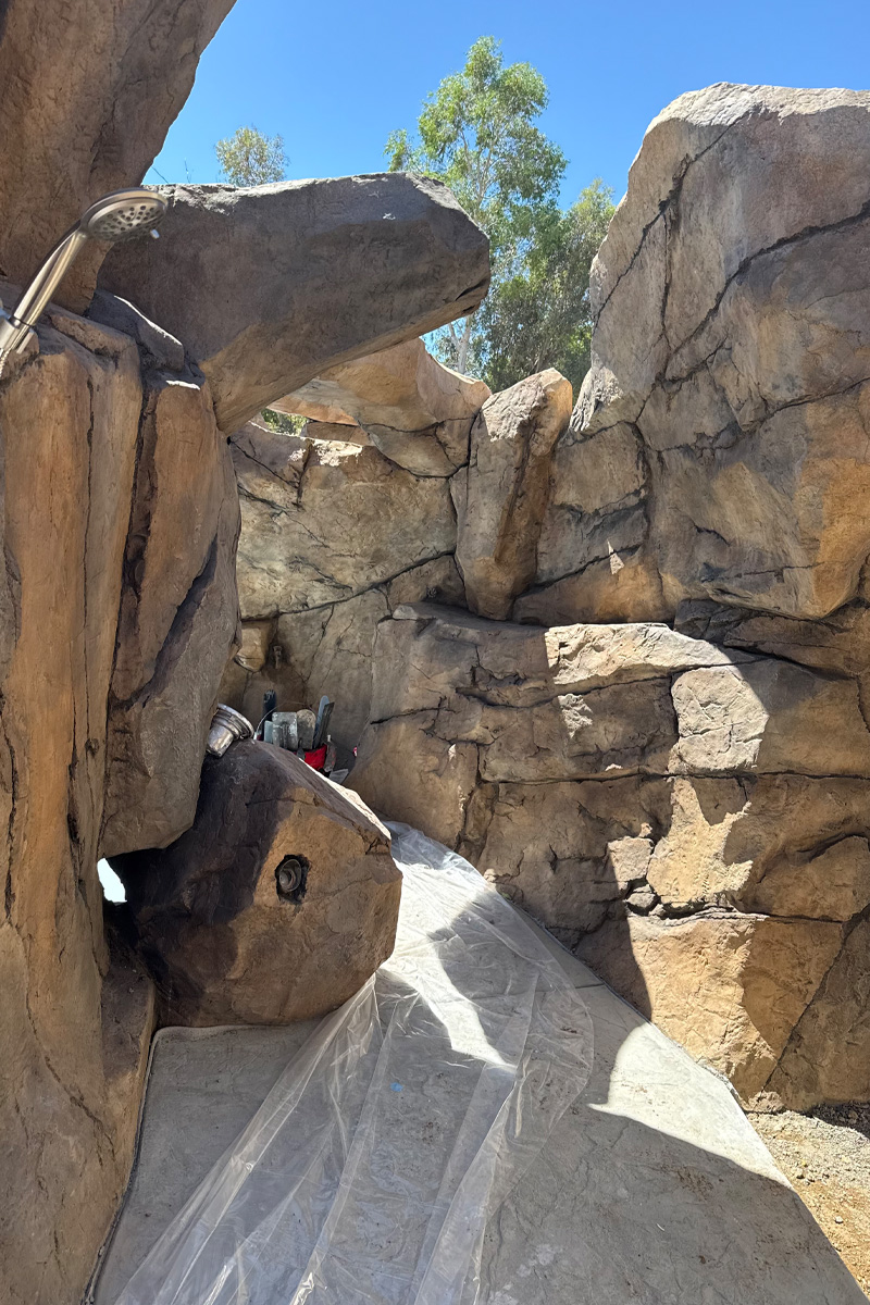 Large stones used for decorative purposes, enhancing the aesthetic appeal of a space.