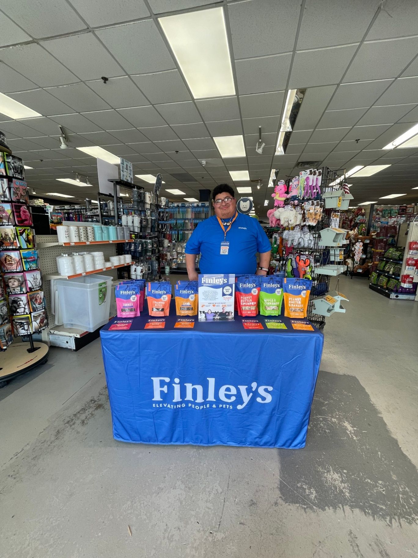 Client Anthonio at Finley's through Sunshine Village employment support.