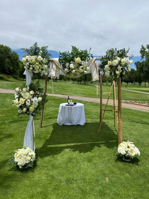 Walk down a beautiful aisle with Floral Created by Thrifty Gents