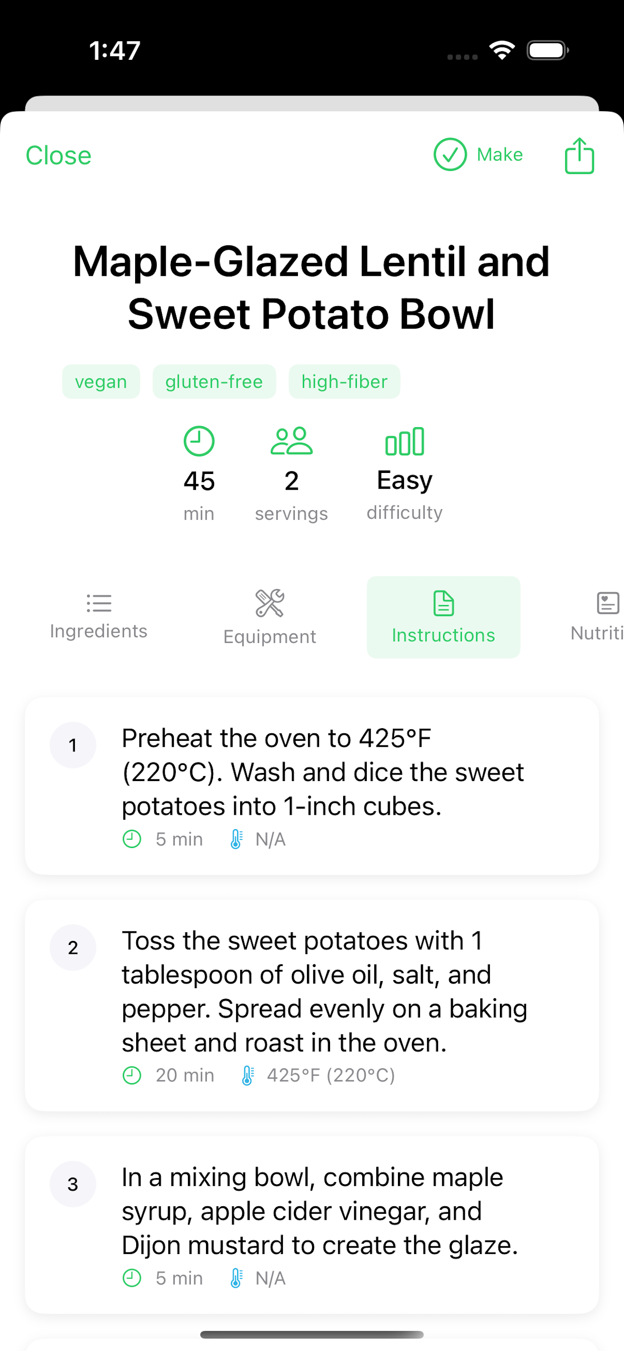 Step‑by‑step instructions