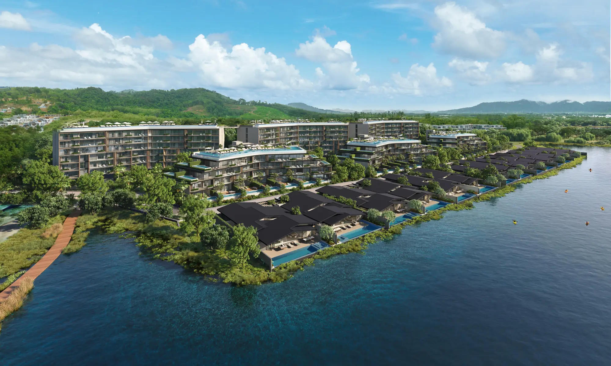 Апартаменты для жизни среди озёр и холмов в Lakeview Residences 