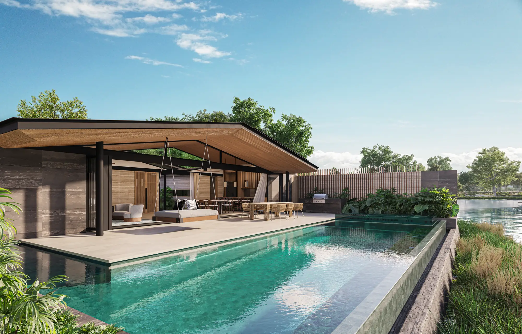 Просторные виллы для жизни у воды в сердце тропиков – Waterfront Villas