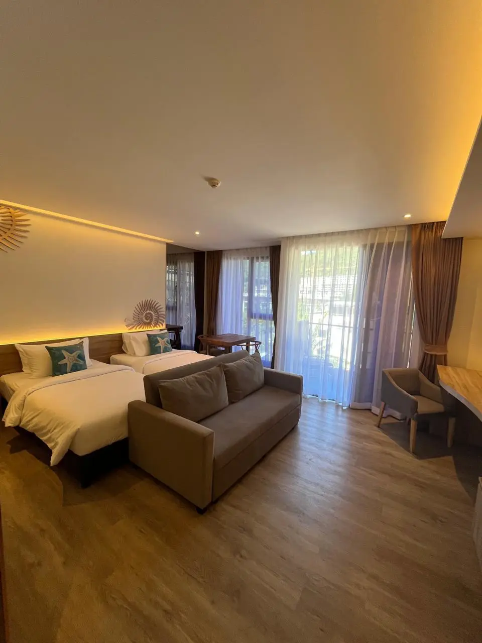 Апартаменты с 1-й спальней в The Marine Phuket Kamala Beach