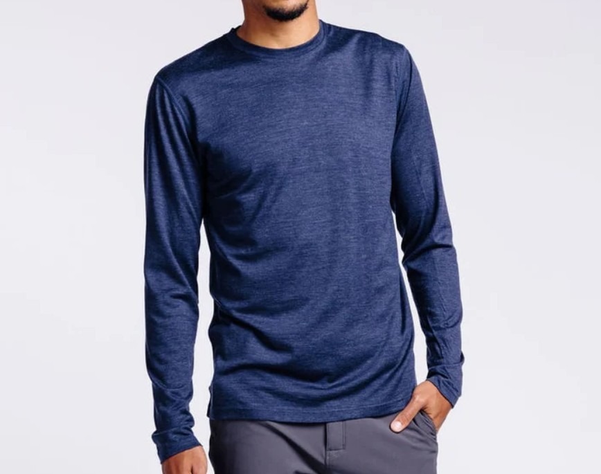 Long-sleeve tee for transitional weather