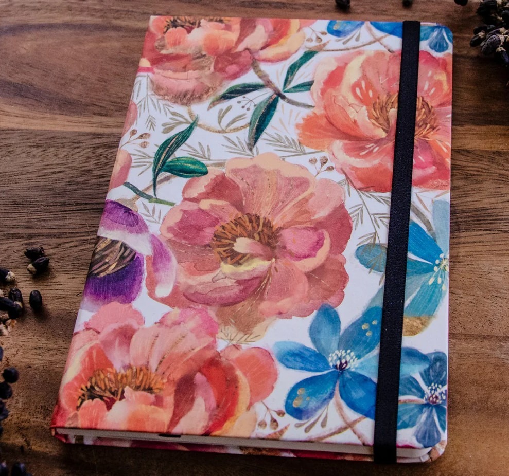 Journal with spring cover