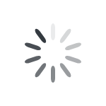 Animation of a loading spinner.