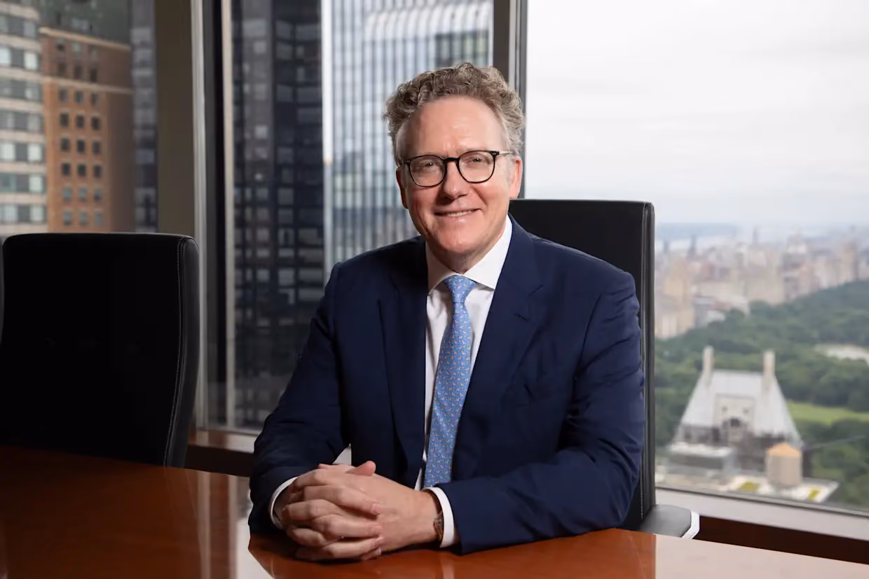 Matthew McLennan in his office at First Eagle Investments in New York. Picture: Jaclyn Licht