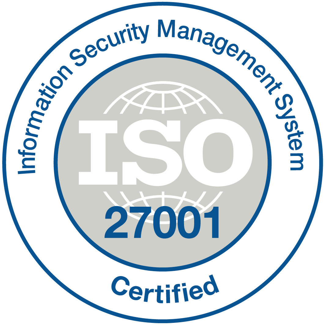 ISO certified badge