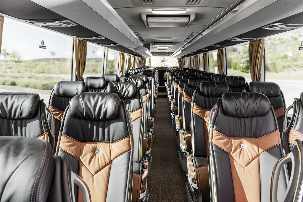 Gebrandeter Bus