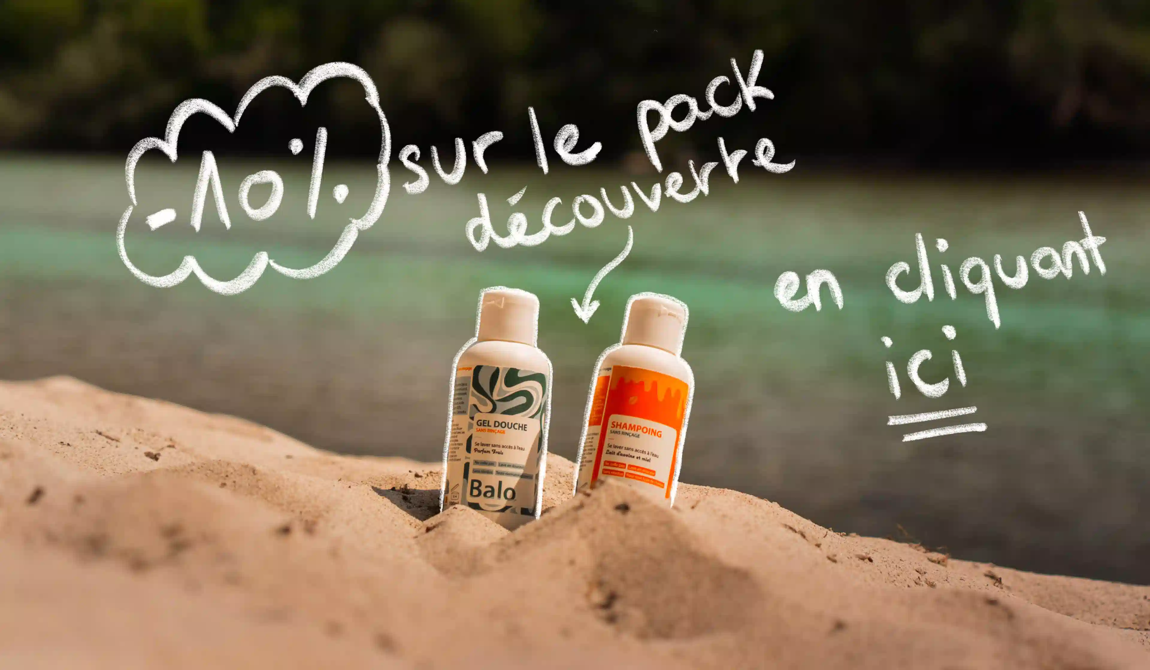 Photo de promotion des articles de lavage sans rinçage Balo. Image affiliée
