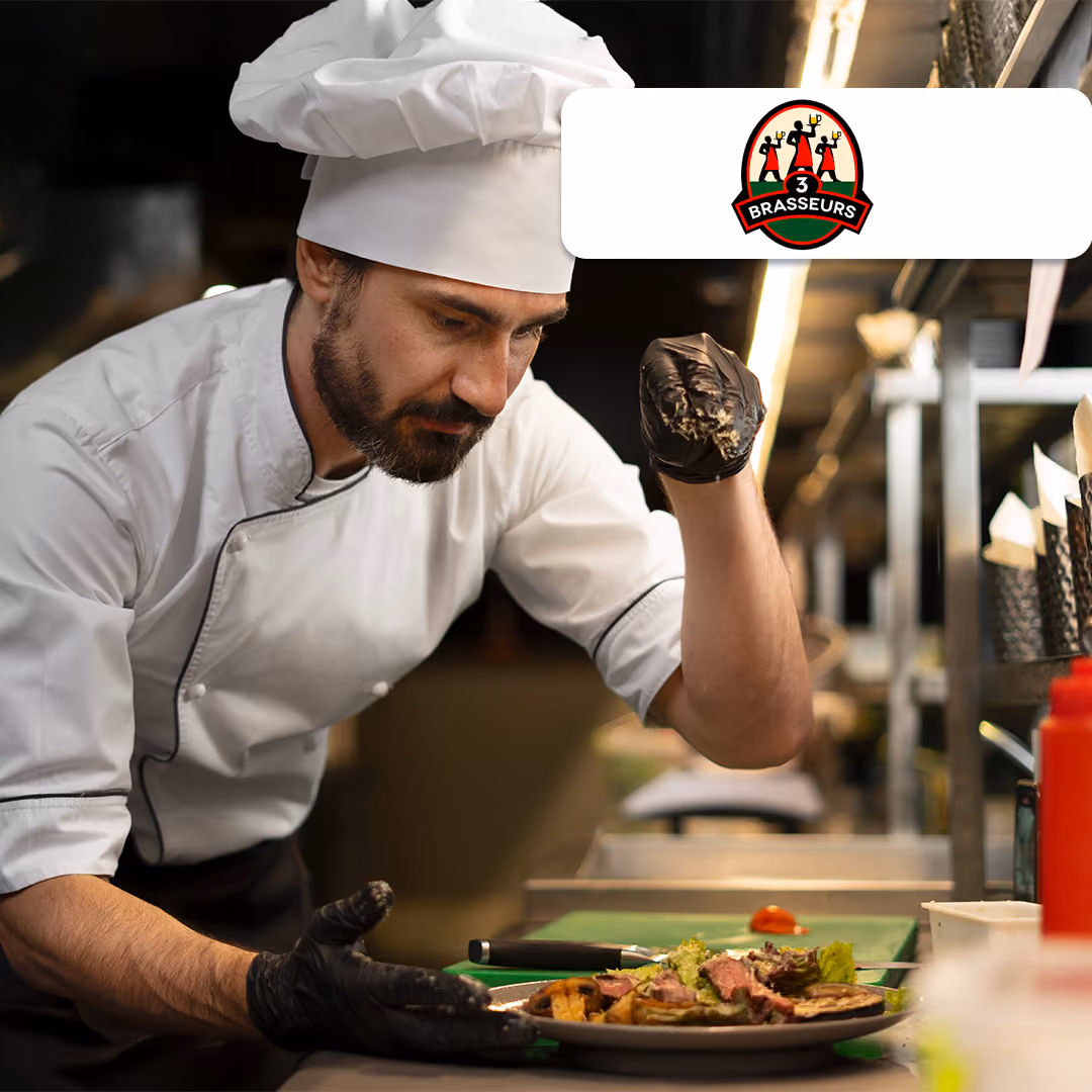 Formation en cuisine pour les équipes des 3 Brasseurs avant l'ouverture du restaurant de Nice
