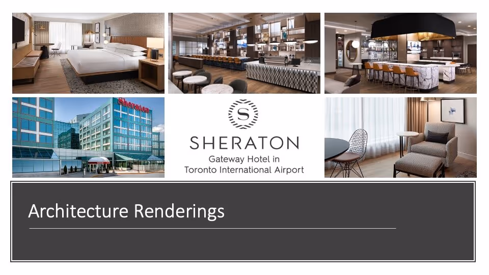 A collage of images from an architecture render