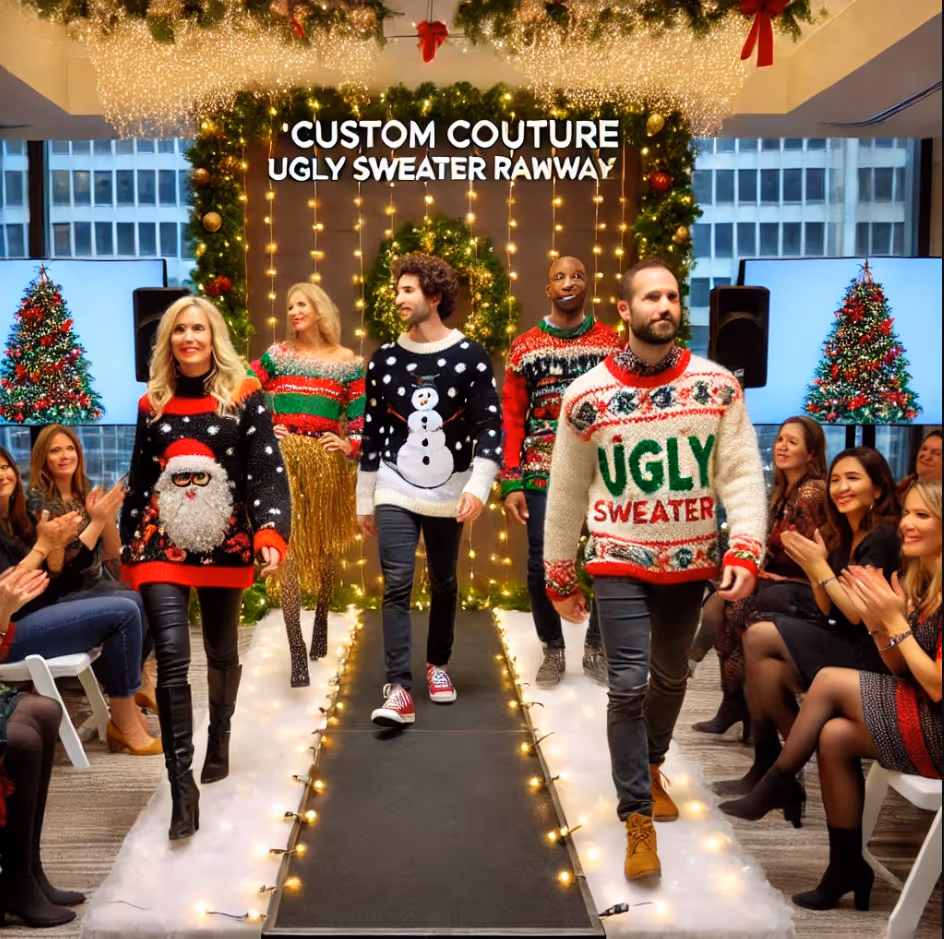 Custom Couture Ugly Sweater Runway