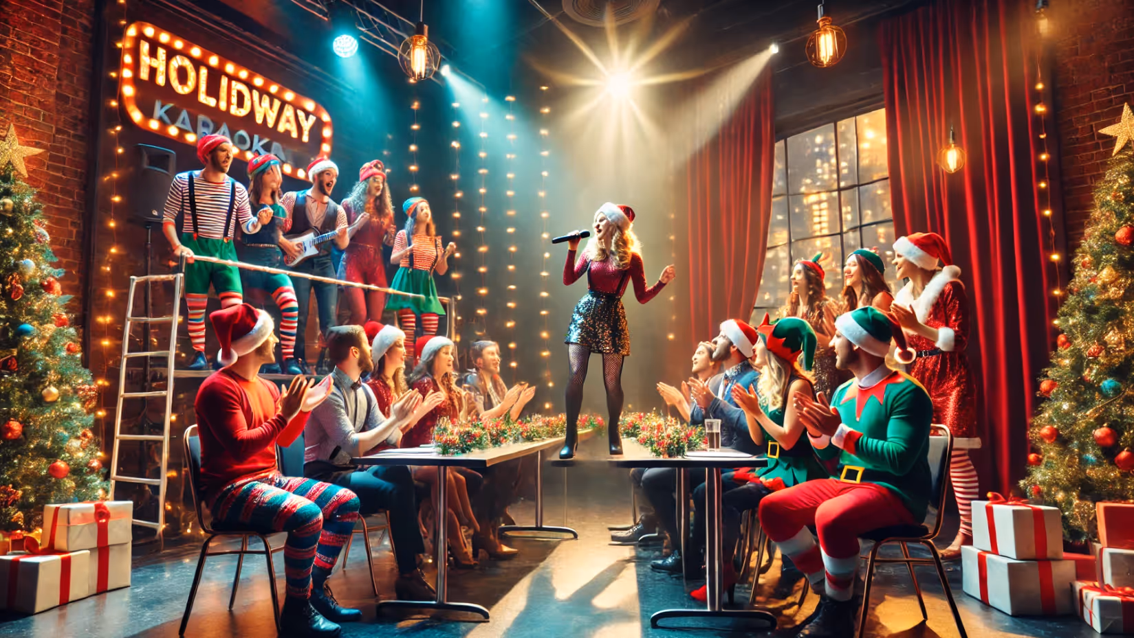Corporate Holiday Karaoke, But Make it Broadway