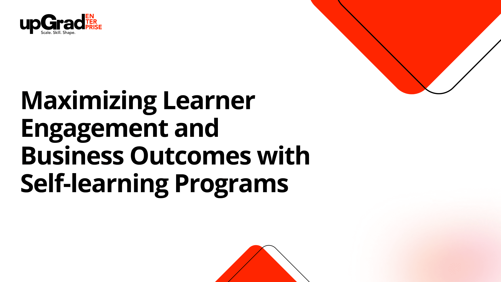 Maximizing Learner Engagement and Business Outcomes with Self-learning Programs