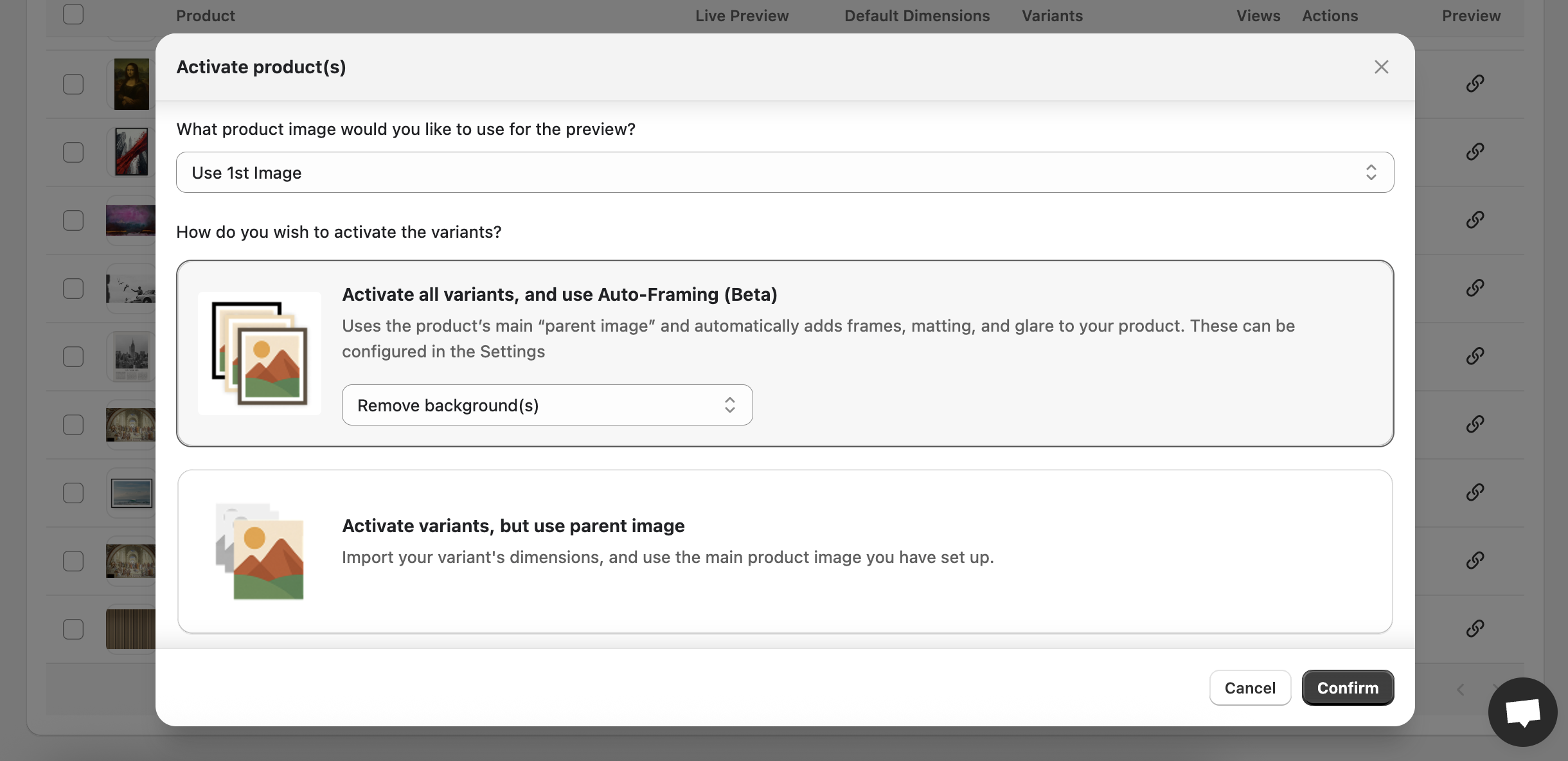 Picture It Activation with Auto-Framing