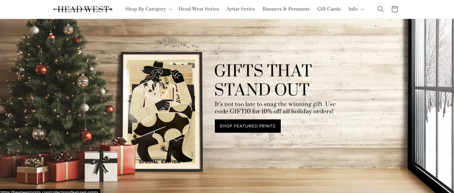 Holiday sale artwork