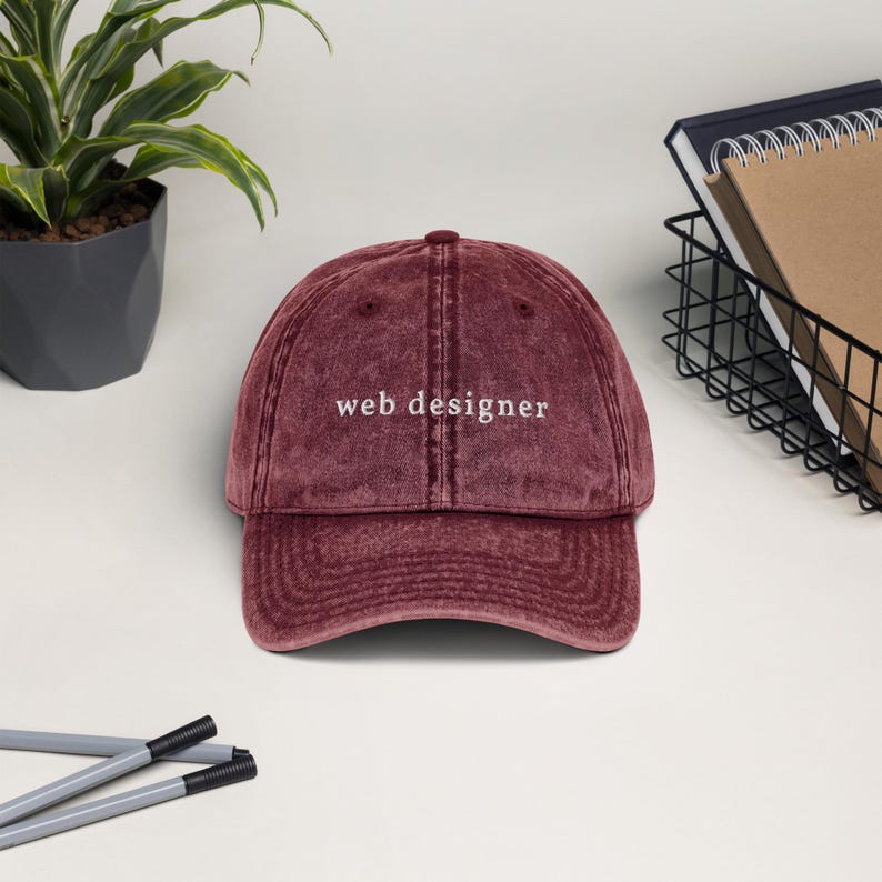 Web Designer Vintage Cotton Twill Cap