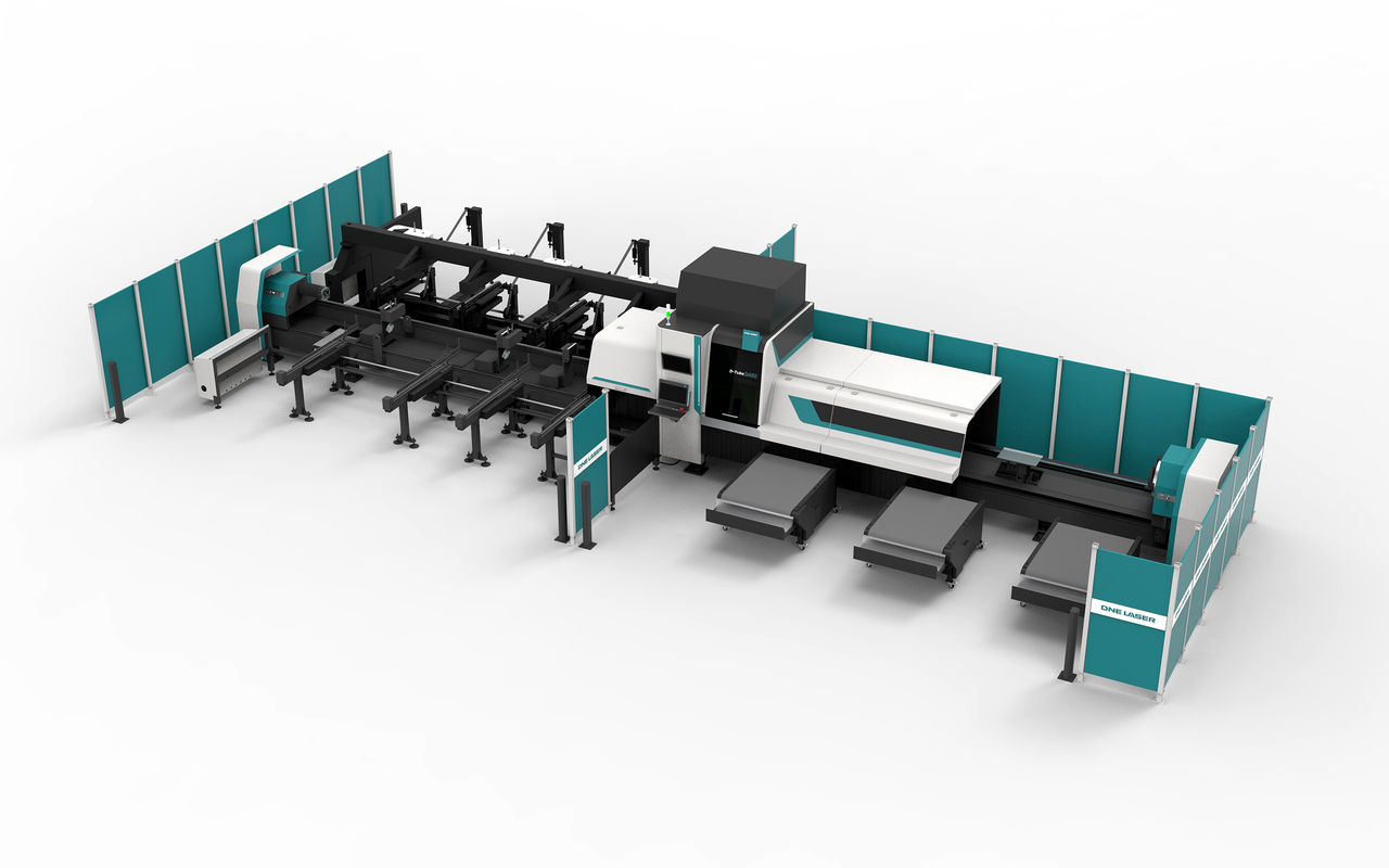 D-Tube cutting machine ready to cut tubes and pipes