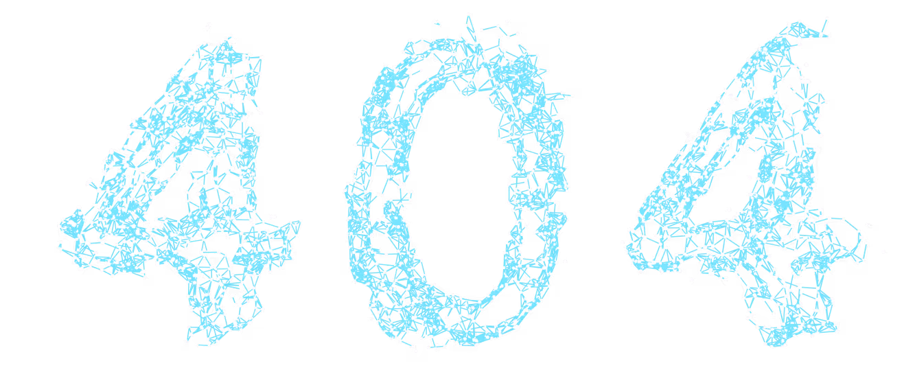 404 made out of network nodes