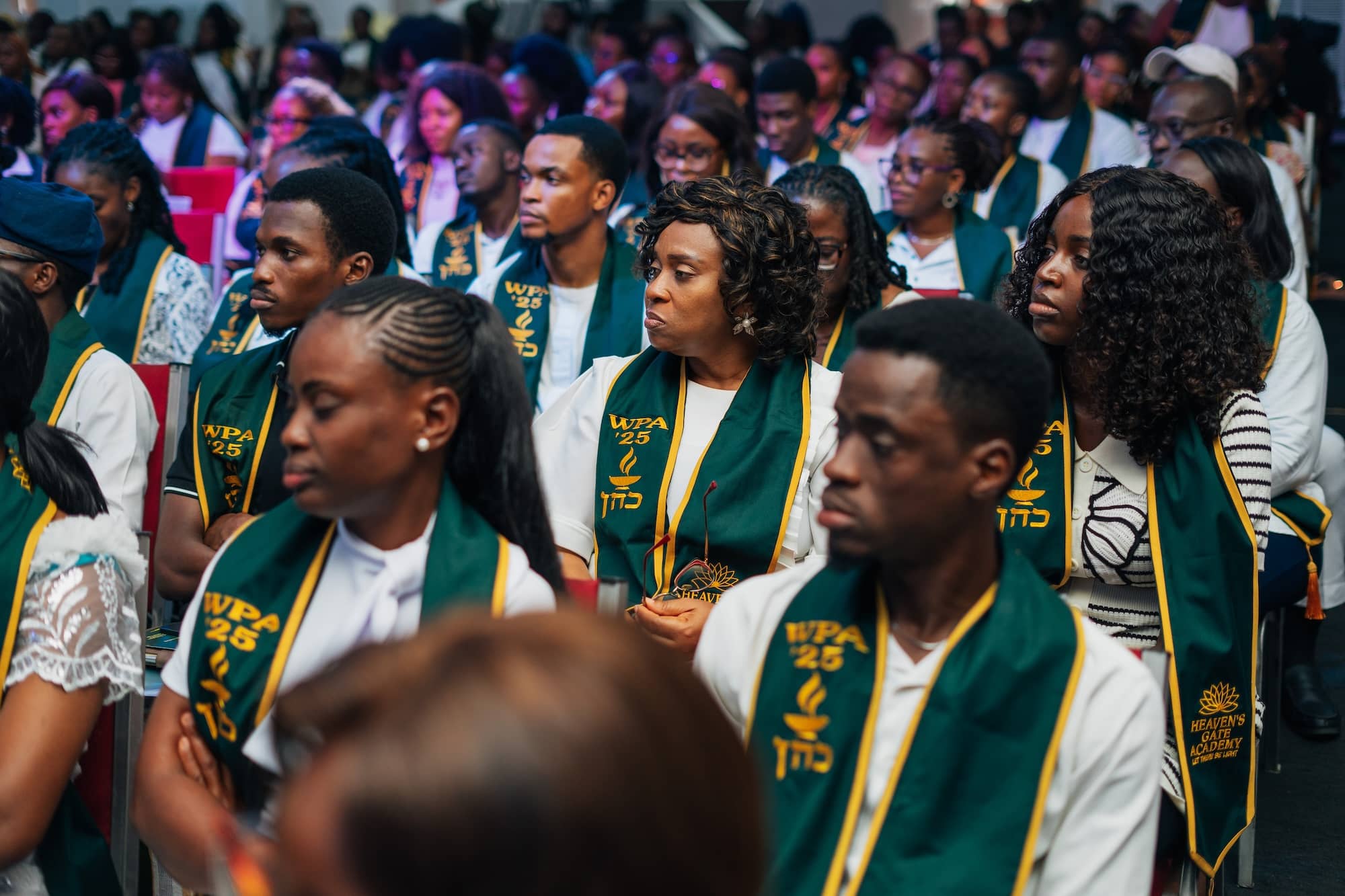 Students from the graduation ceremony of the workplace altar, another course we do