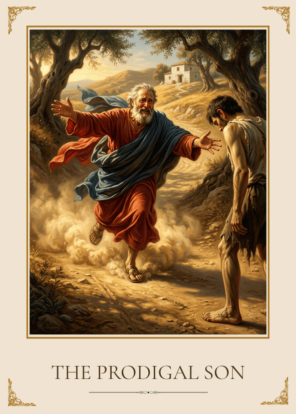 Front of prodigal son card