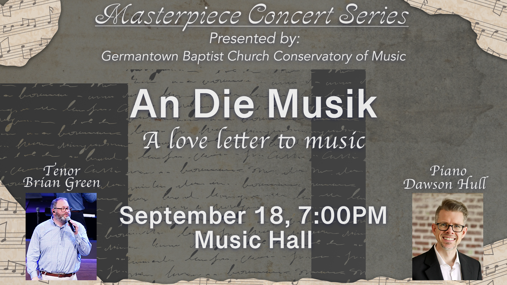 An Die Musik - Conservatory Masterpiece Concert