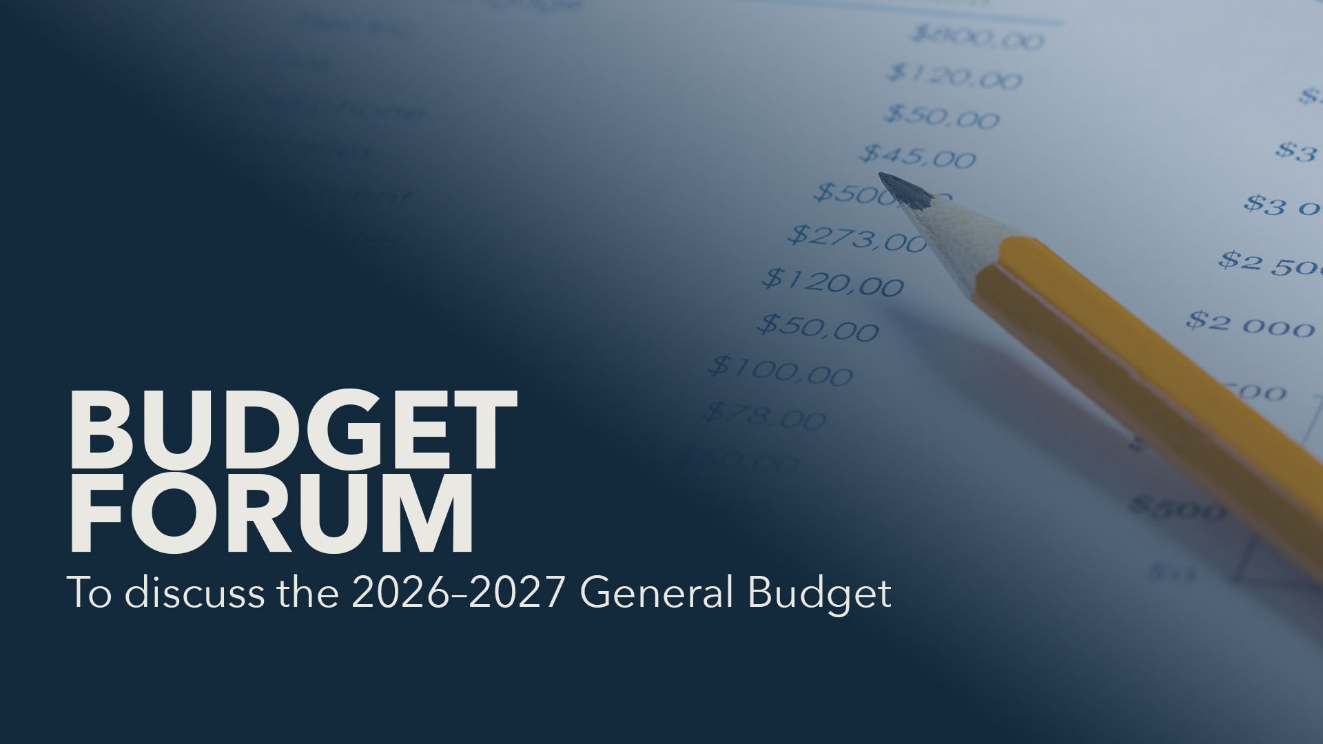 Budget Forum