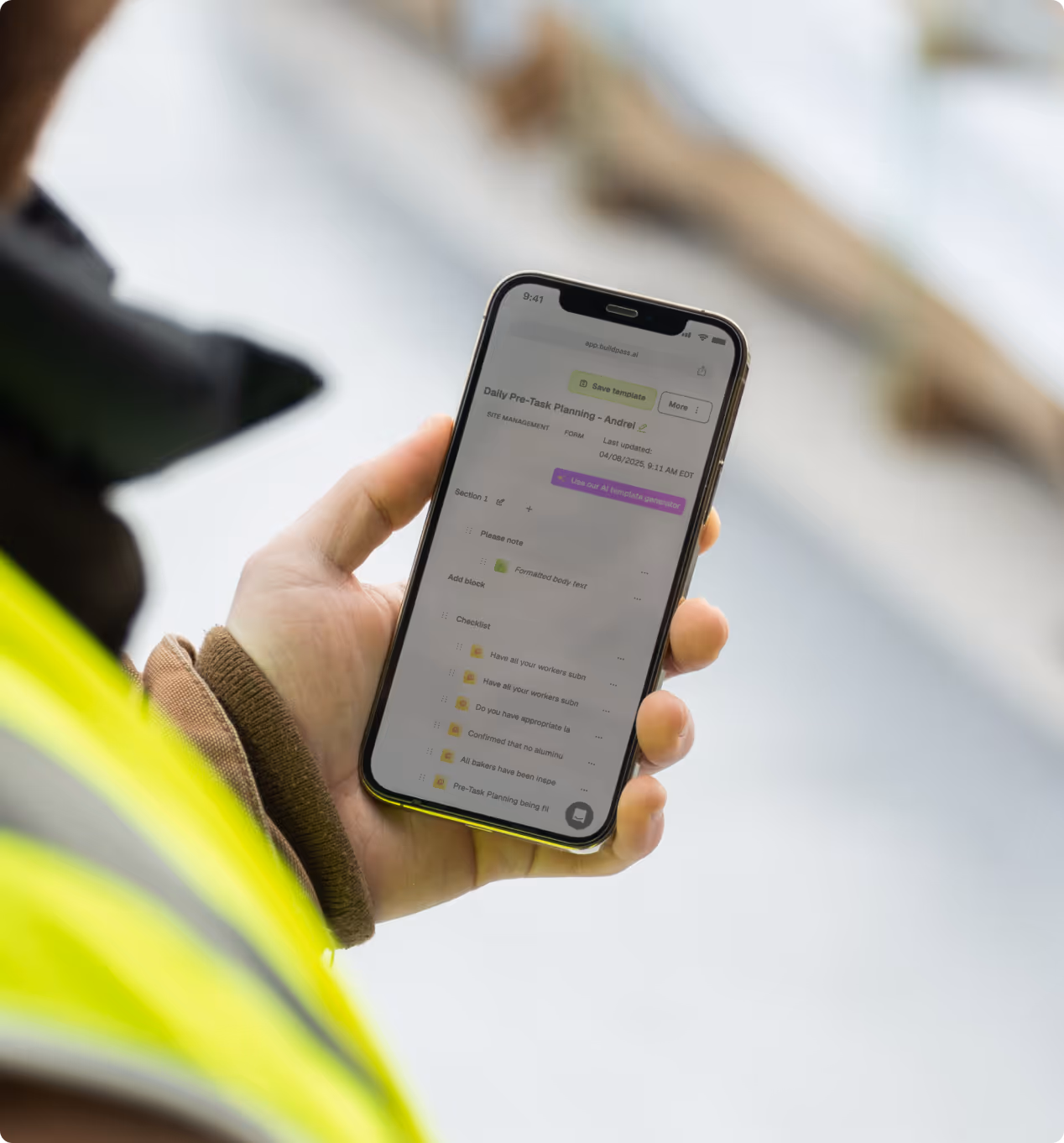 Pre-Task Planning for Construction